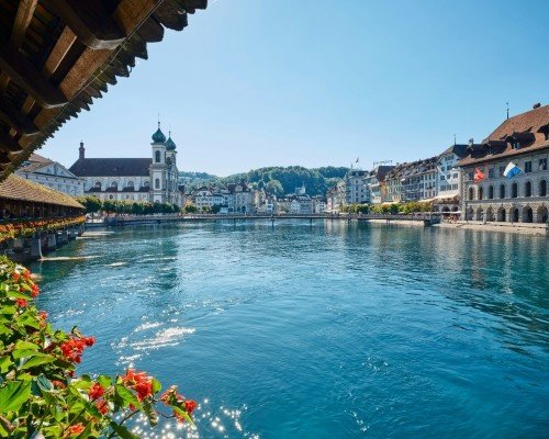 A lake in Lucerne, Switzerland
